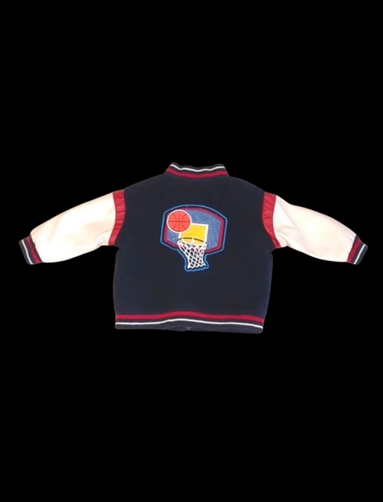 Boyz Wear By Nanette Toddler Varsity Basketball Jacket Size 12 M - Picture 2 of 14